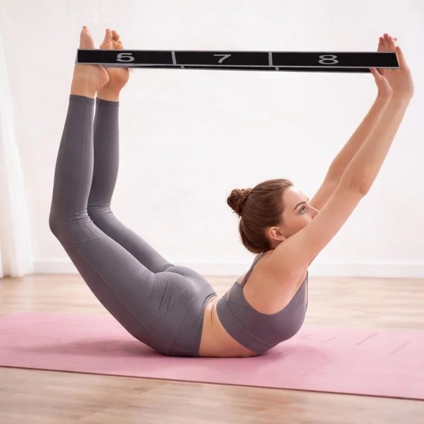 Kvalitný strečingový popruh na jogu